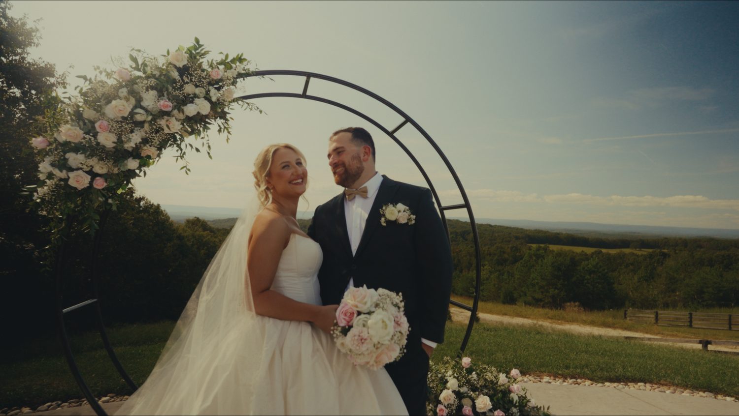 Bride and groom portrait