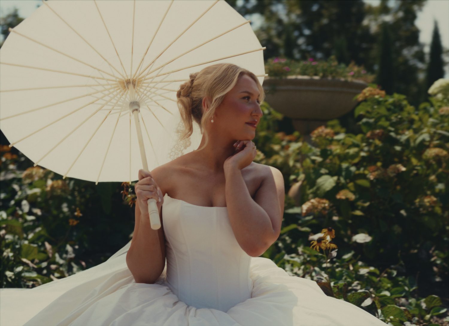 Dress in the window light